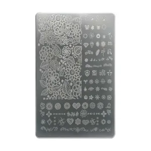 شابلون طرح دار پلاستیکی ناخن 01